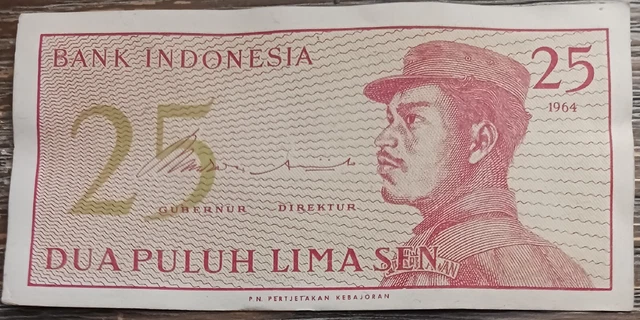 Indonesia - 1964 - 25 Sen - Dcf 017724 - Banknote Circulated