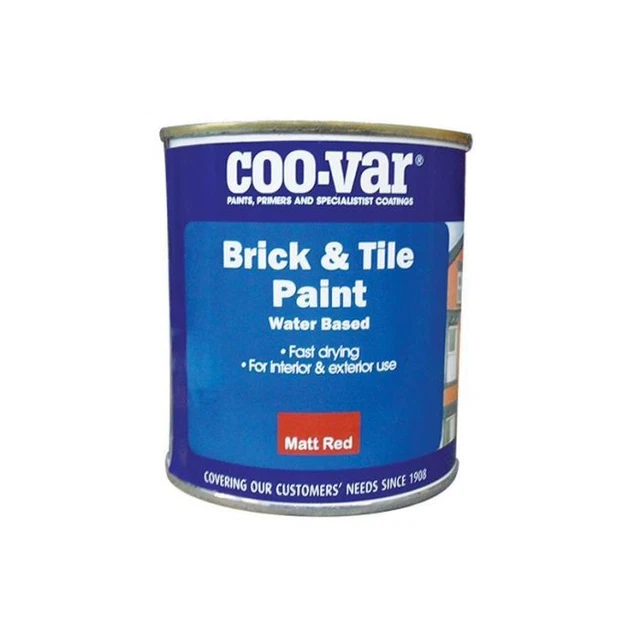 Coo-Var® vernice per mattoni e piastrelle rosso opaco resistente ai raggi UV 1 ltr