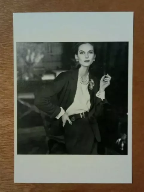 Carte postale CHANEL photographe mode femme Henry Clarke 1955