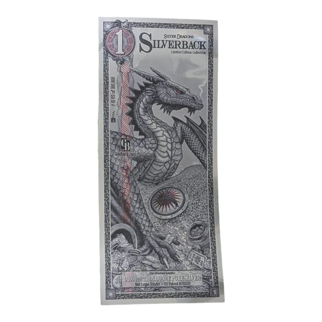 1 SILVER DRAGON Silverback Note Limited-Edition 2024 $19.99 - PicClick