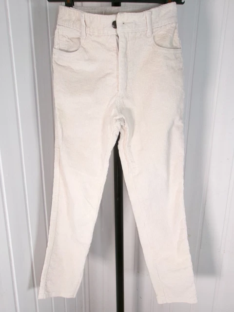 Pantalon Fuseau Velours Côtelé Vintage Pantashop Femme Taille 2XS Marron - Made In France, Occasion