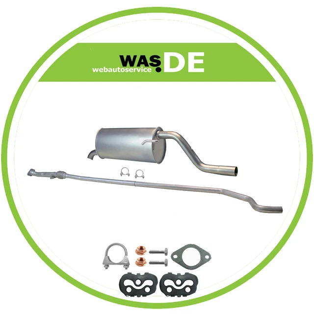 Endschalldämpfer Für FIAT PUNTO & OPEL CORSA D - ATEC Germany Qualität