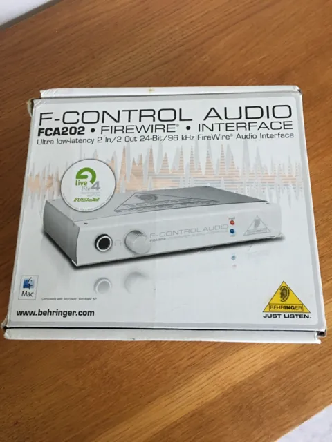 Behringer Fca202 F-Control Firewire Audio Interface Boxed Unused