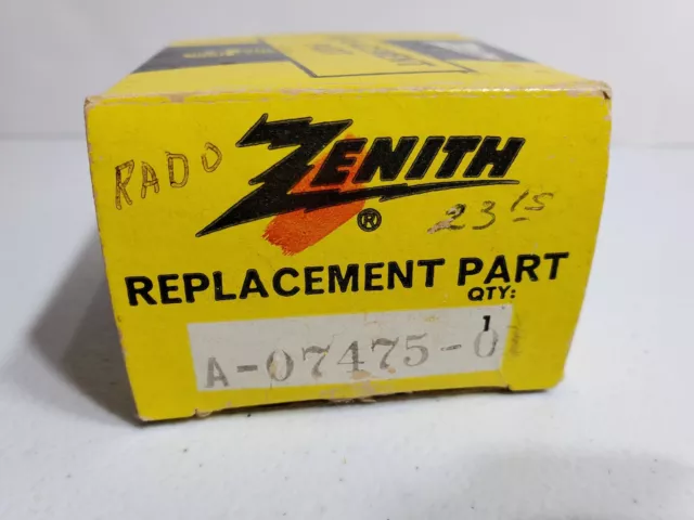 Vintage Zenith Replacement Part  A-07475-01.  B3/E22