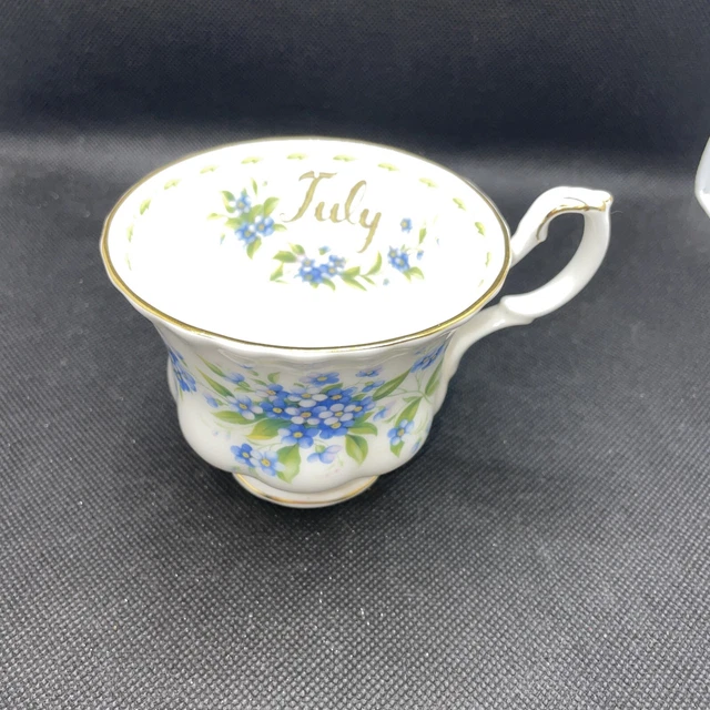 Vintage Royal Albert Flower Of The Month, Forget Me Not July Teacup