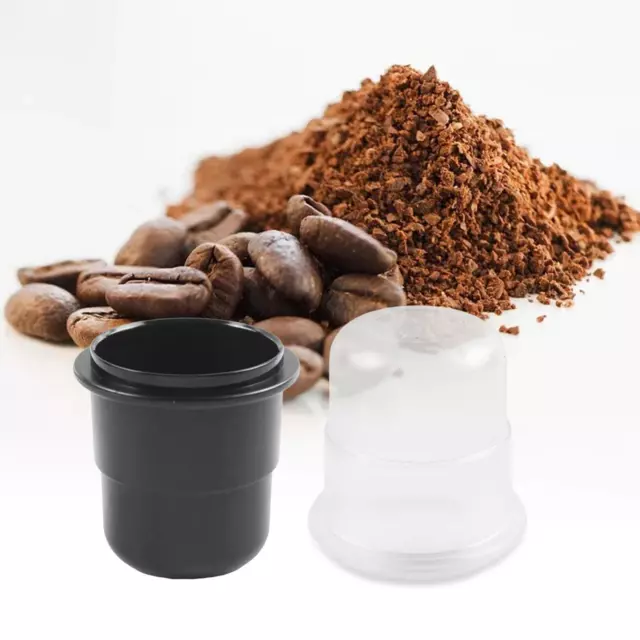 Compatible avectasse doseuse en acier inoxydable Poudre de tasse reniflée  de café (54mm noir)