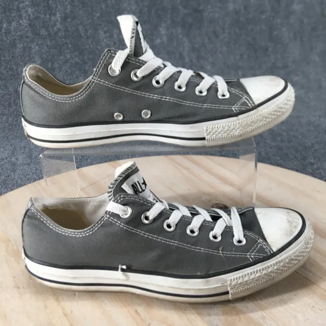 Converse Shoes Womens 10 Mens 8 Chuck Taylor All Star Low Top Sneakers Gray