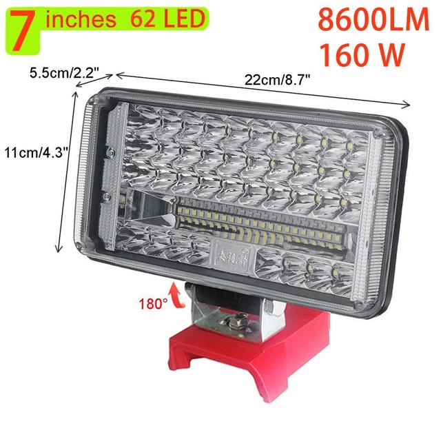 Brand New Work Light Flashlight 110 Degree Low Voltage Wireless18V Battery