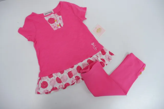 Juicy Couture Baby Girls BRAND NEW Outfit Set Age 6-12 Months Pink Top Leggings