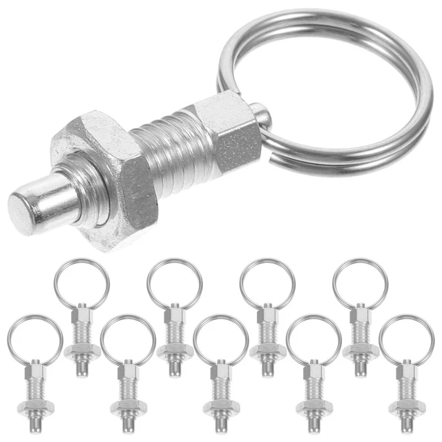 10Pcs Rastbolzen Mit Zugring Knopfstößel Aus Stahl Ausrüstung