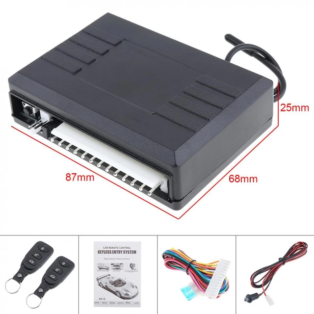 Car Alarm Auto Remote Control Central Locking Door Lock Kit Keyless Entry System 2