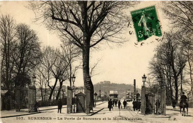CPA PARIS 16e La Porte de Suresnes. Mont-Valerien (500103)