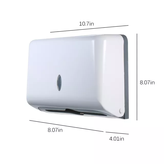 Paper Towel Dispenser Wall Mounted Bathroom Tissue Hand Paper Towel Holder Box 2