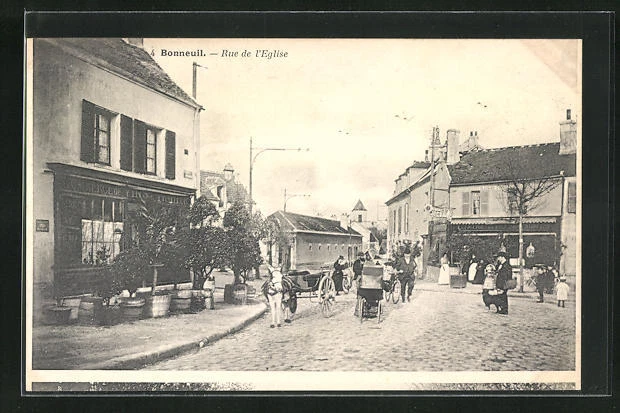 CPA Bonneuil, Rue de l´ Eglise