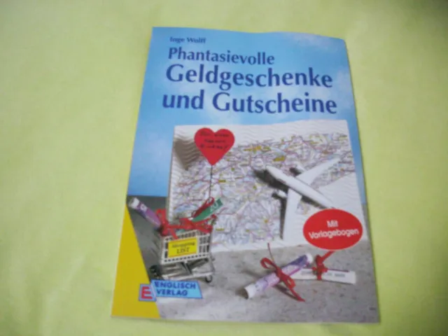 Bastelbuch "Geldgeschenke und Gutscheine" - guter Zustand - von Inge Wolff