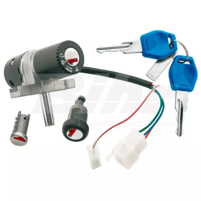 Blocco Accensione Serrature Sella Vano Chiavi Per Aprilia 100 Scarabeo 1999-2014