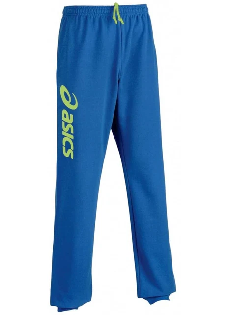 Pantaloni della felpa Asics per bambini (taglia 13-14y) blu e lime sigma - nuovi