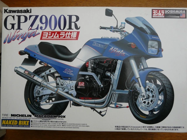Maquette Moto AOSHIMA 1/12 - Kawasaki GPZ 900R Ninja, Kit Plastique