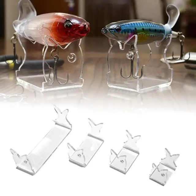 STORE ACRYLIC BAIT Fishing Lure Display Stand Easels Holder