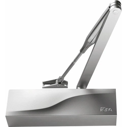 Ferme-porte Argent PH90M EN3 CAVERS ISEO Force 3 – Corps + Platine + Glissière – Neuf