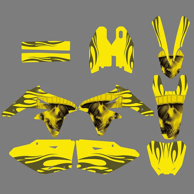 Team Graphics Backgrounds Decals For Suzuki RMZ450 2008-2012