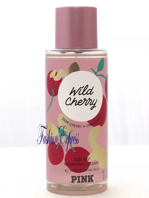 Victoria's Secret Pink Wild Cherry Scented Body Mist Spray 8.4 Fl Oz