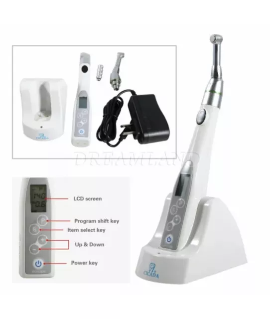 Endo Motor CICADA Root Treatment Cordless Reciprocating 16:1 Handpiece