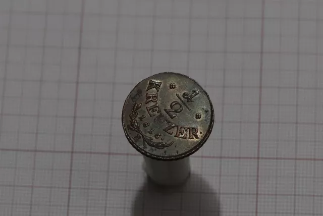 🧭 🇦🇹 Austria 1/2 Kreuzer 1816 B Sharp Details B63 #Z4226