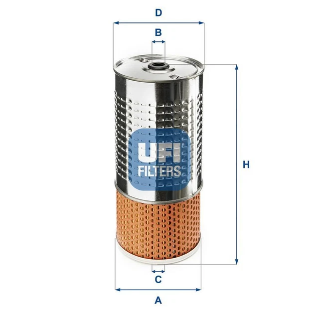 Filtre à Huile UFI 25.145.00 - Compatible Dacia, Mercedes, Nissan, Renault, Smart, Haute Efficacité De Filtration