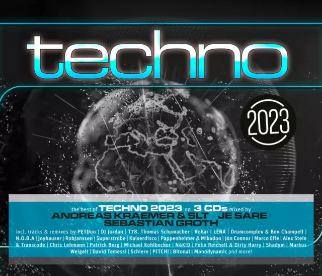 CD Techno 2023 von Various Artists 3CDs