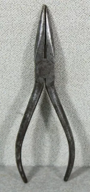 Vintage KRAEUTER 1661-6 Needle Nose Pliers With Side Cutter USA #800