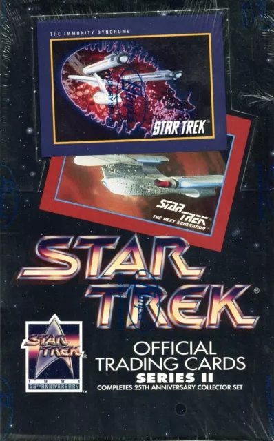 Star Trek 25th Anniversary Series 2 Trading Card Box 36 Packs Impel 1991