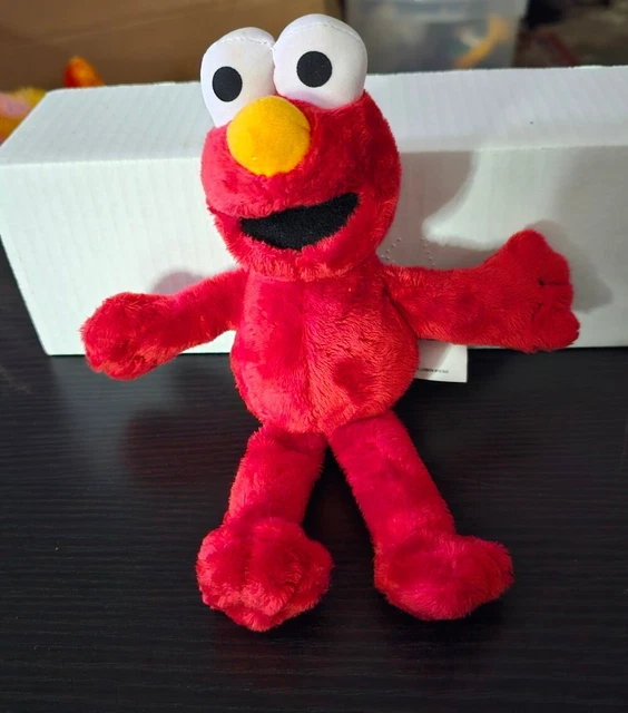 SESAME STREET SMALL 8" Elmo Plush Stuffed Animal Soft Toy Soft Eyes 7.