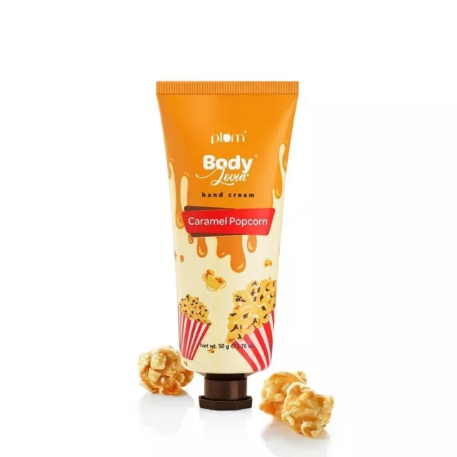 Crème pour les mains Plum BodyLovin' Caramel Popcorn 50g Livraison gratuite...