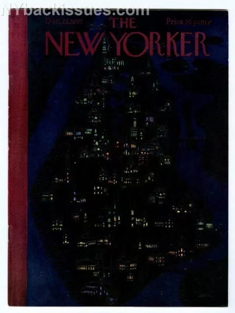 NEW YORKER MAGAZINE December 23 1950 Charles Addams Family Xmas ...