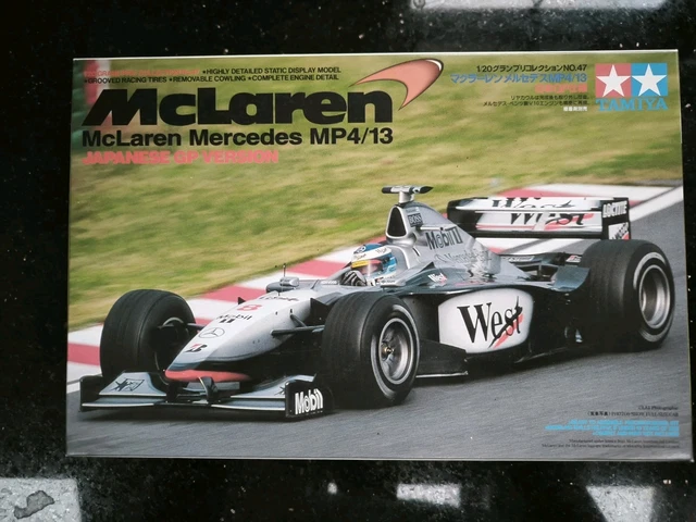 Maquette à Monter Tamiya McLaren Mercedes MP4/13 - Échelle 1:20 - Formule 1 - Kit Non Assemblé