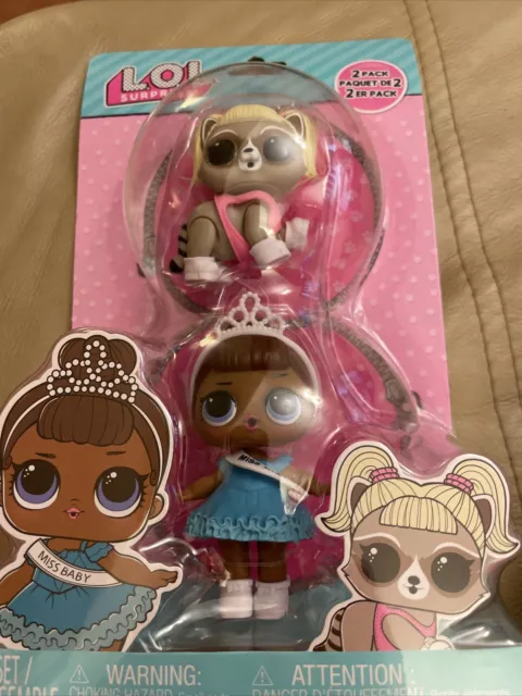 LOL Surprise 2 pack  Miss Baby Doll & Pet Kitty Figure BRAND NEW In Packaging.