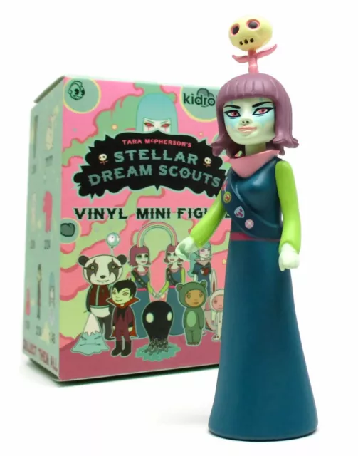 Kidrobot Tara McPherson STELLAR DREAM SCOUTS- BRAINBOW SCOUT SKULL FLOWER Figure Kidrobot Tara McPherson STELLAR DREAM SCOUTS- BRAINBOW SCOUT SKULL FLOWER Figure