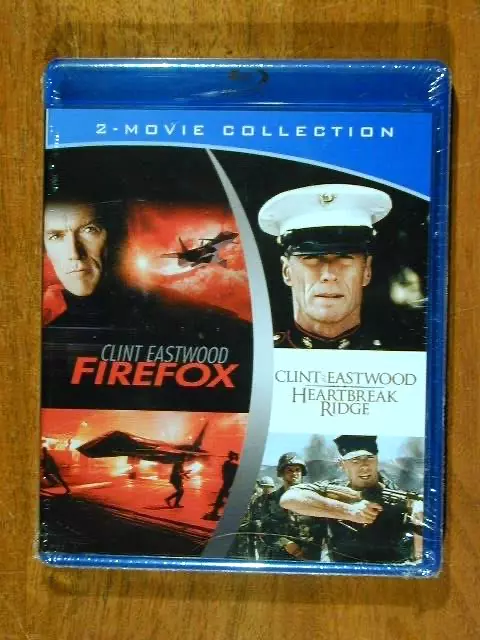 Firefox 1982 / Heartbreak Ridge 1986 Blu Ray 2 Movie Collection Brand New Sealed
