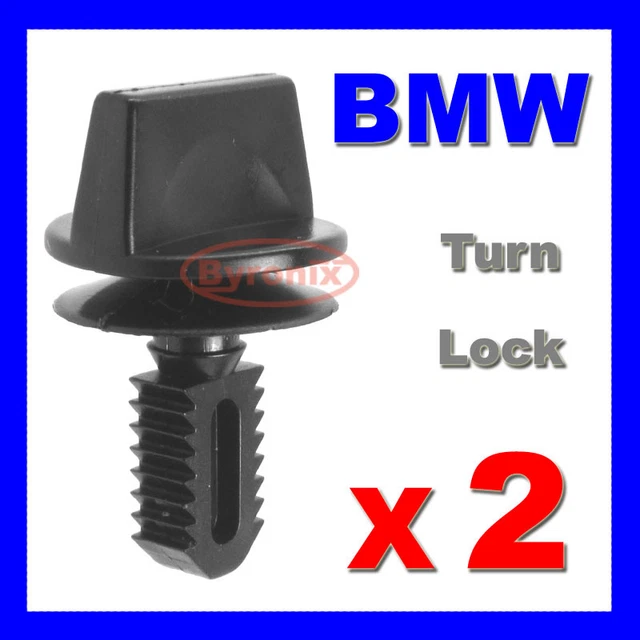BMW E30 3 Series FRONT HEADLIGHT CLIPS PLASTIC COVER TWIST TURN LOCK