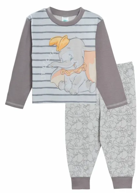 Disney Dumbo Baby Pyjamas Boys Girls Unisex Toddler Pjs Set Footless Nightwear