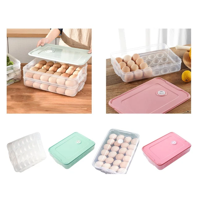PORTE-ŒUFS PORTABLE CONTENEUR D'œufs Réfrigérateur Organisateur D'œufs