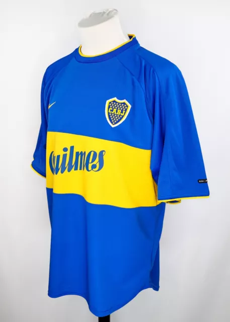 Ca Boca Juniors 2000 Home Shirt L - Maglia Nike Vintage - Maglia Riquelme #10 2