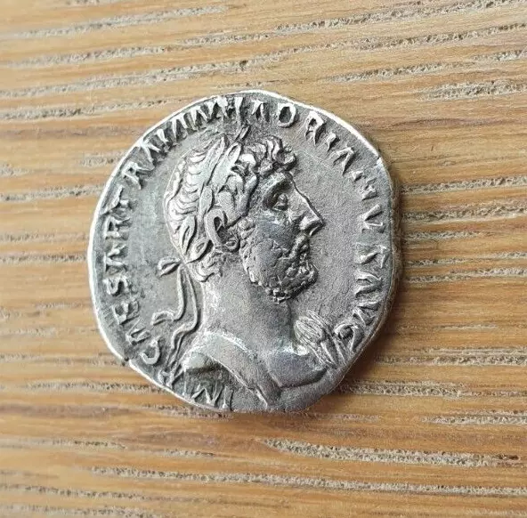 Ancient Roman Silver Denarius Coin Emperor Hadrian /117-138 Ad/ 3