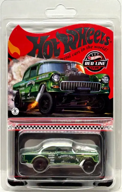 Hot Wheels 2021 Rlc Rouge Ligne Club Triassic-Five '55 Chevy Bel Air Gasser