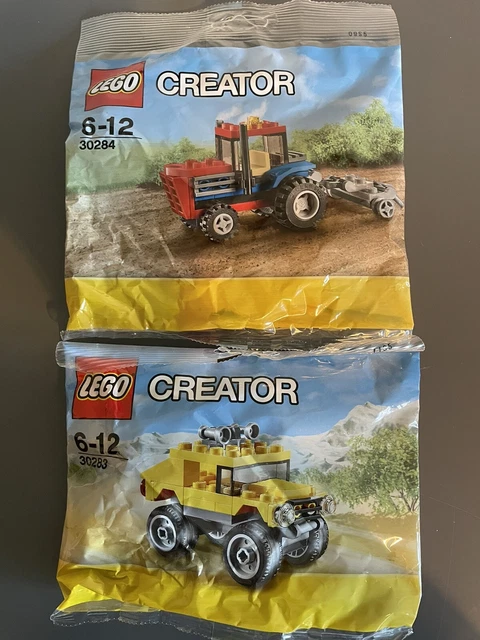 LEGO CREATOR RED Tractor Off Road 4x4 Jeep 30284 30283 New