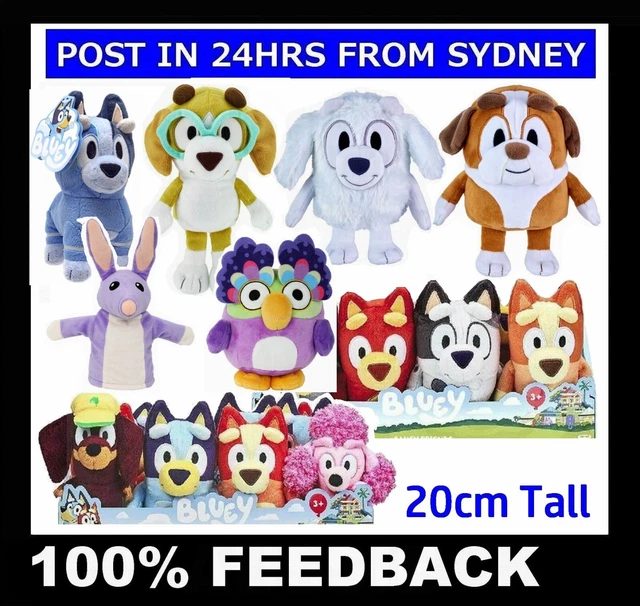 Bluey Friends CHATTERMAX BOB BILBY BANDIT CHILLI Lot of 4 Stuffed Plush  2023