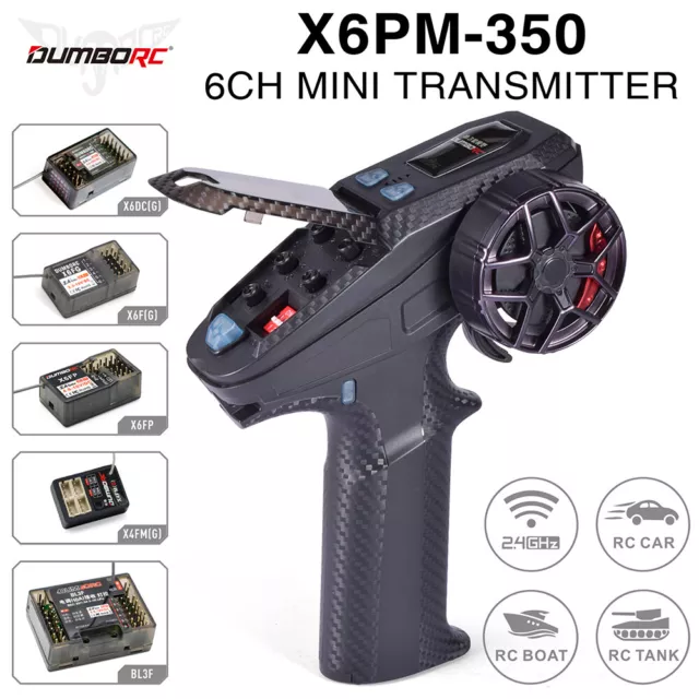 DUMBORC X6PM-350 2.4GHZ 6CH RC Transmitter & Receiver BL3F/X6FG/X6FP/X4FMG