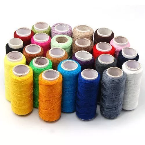 24 carretes de colores carrete de hilo de costura de la mejor calidad para todo uso 100 % algodón puro