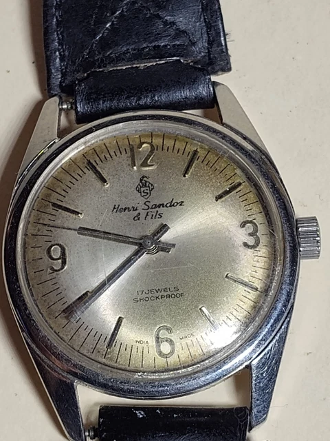 Henri sandoz 17 jewels incabloc price online
